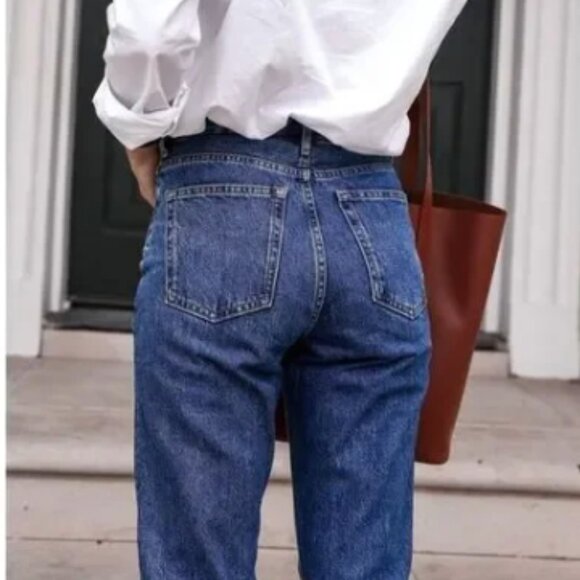 Everlane Women's The 90's Cheeky Straight Button Fly Ankle Jeans Size 25 - Picture 2 of 15